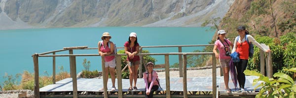 Photoshoot at the Pinatubo Crater
